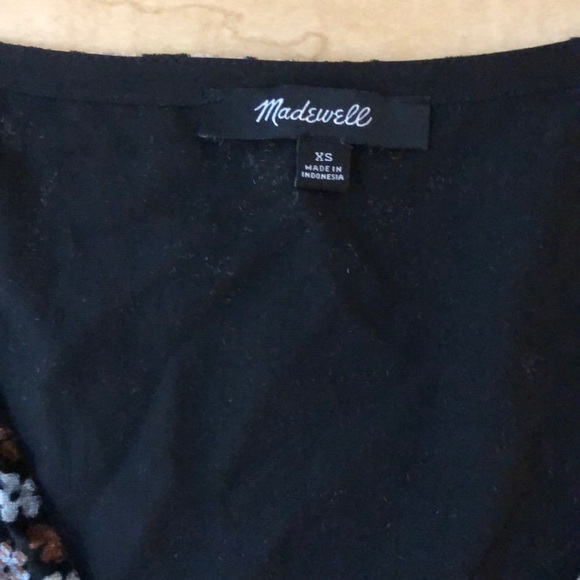 Madewell velvet ruffle top in petite blooms - Picture 6 of 7